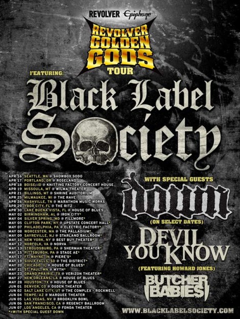 Black Label Society God Tour