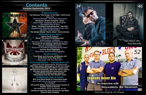 Contents September 2014 Vandala Magazine 