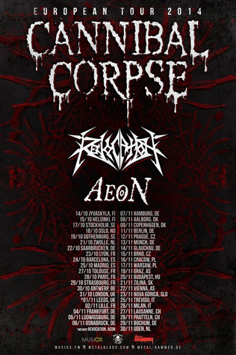 Cannibal Corpse Europe-2014