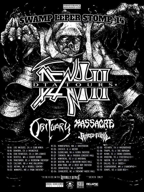 MASSACRE North American and European tours with DEATH TO ALL