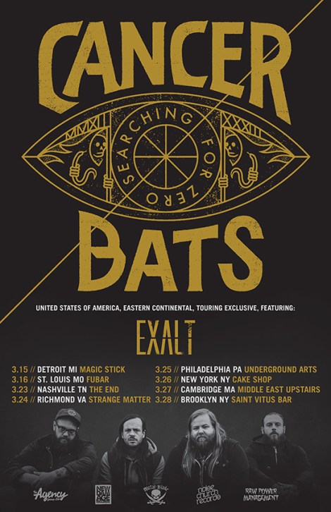 CANCER BATS - Hardcore Punk Metal Unit Announces US Headlining Tour