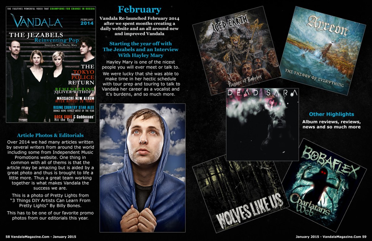 January 2015 Vandala Magazine Photo Special -p58-& 59: Look Back at February 2014