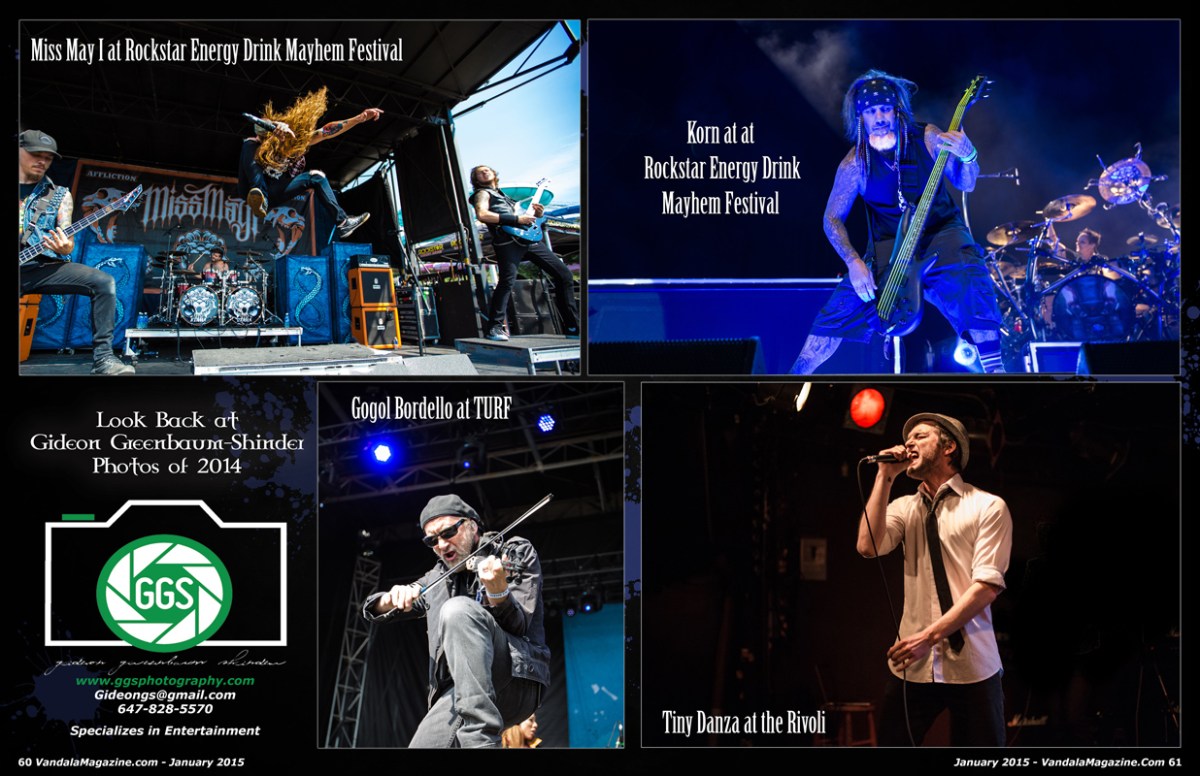 January 2015 Vandala Magazine Photo Special: p60 & 61: Look Back at GGS Photography