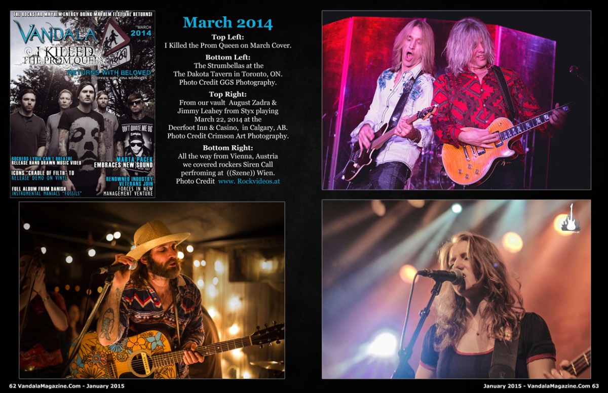 January 2015 Vandala Magazine Photo Special -p64-& 65: Look Back at April 2014