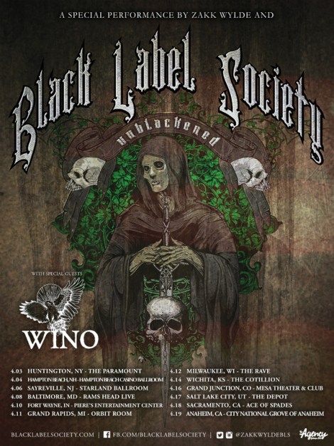 Black Label Society Tour 2015
