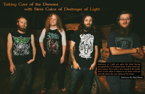 July 2015 Vandala Magazine Taking Care of the Demons with Steve Colca of Destroyer of Light