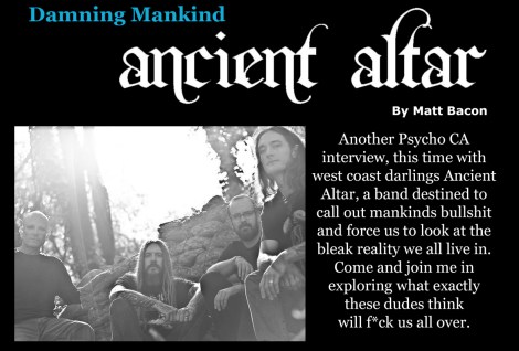 August 2015 Vandala Magazine - Ancient Altar Interview