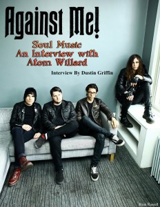 August 2015 Vandala Magazine - Interview Atom Willard of Against Me