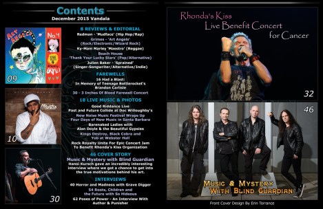 December 2015 Vandala Magazine Content