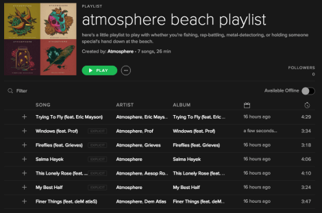 New Atmosphere playlist